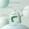 imageMomcozy 2 Pack Baby Teething Toys Food Grade Silicone Baby Teethers for 012 Months Baby Teether Mitten Wrist Teether Set Easy Grip Teething Relief with Multiple Chew Points RedampGrass GreenMint Green