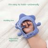 imageMomcozy 2 Pack Baby Teething Toys Food Grade Silicone Baby Teethers for 012 Months Baby Teether Mitten Wrist Teether Set Easy Grip Teething Relief with Multiple Chew Points RedampGrass GreenBlue