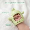 imageMomcozy 2 Pack Baby Teething Toys Food Grade Silicone Baby Teethers for 012 Months Baby Teether Mitten Wrist Teether Set Easy Grip Teething Relief with Multiple Chew Points RedampGrass GreenGrass Green
