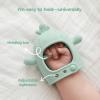 imageMomcozy 2 Pack Baby Teething Toys Food Grade Silicone Baby Teethers for 012 Months Baby Teether Mitten Wrist Teether Set Easy Grip Teething Relief with Multiple Chew Points RedampGrass GreenPink and Mint Green
