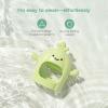 imageMomcozy 2 Pack Baby Teething Toys Food Grade Silicone Baby Teethers for 012 Months Baby Teether Mitten Wrist Teether Set Easy Grip Teething Relief with Multiple Chew Points RedampGrass GreenGrass Green