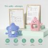 imageMomcozy 2 Pack Baby Teething Toys Food Grade Silicone Baby Teethers for 012 Months Baby Teether Mitten Wrist Teether Set Easy Grip Teething Relief with Multiple Chew Points RedampGrass GreenBlue