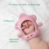 imageMomcozy 2 Pack Baby Teething Toys Food Grade Silicone Baby Teethers for 012 Months Baby Teether Mitten Wrist Teether Set Easy Grip Teething Relief with Multiple Chew Points RedampGrass GreenPink