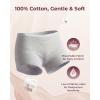 imageMomcozy 7 Pcs 100 Cotton Postpartum Underwear for Women Breathable MidHigh Waist Disposable Underwear with Wide GussetGray