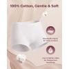 imageMomcozy 7 Pcs 100 Cotton Postpartum Underwear for Women Breathable MidHigh Waist Disposable Underwear with Wide GussetWhite