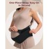 imageMomcozy Belly Bands for Pregnant Women OnePiece amp Portable Pregnancy Belly Band with Ergonest Back Support amp Breathable Fabric  Adjustable Maternity Belt for SmallRoundHighCarrying BellyBlack
