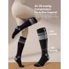 imageMomcozy Compression Socks for Women 2030mmHg Athletic Support Socks for Running Travel Flying Yoga amp Workouts 2 PairsBlackBlack