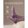 imageMomcozy Compression Socks for Women 2030mmHg Athletic Support Socks for Running Travel Flying Yoga amp Workouts 2 PairsPurpleWhite