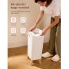 imageMomcozy Diaper Pail with Patented TripleSeal Odor Control Wide Opening Ergonomic Height Large Capacity with Viewing Window Childproof Lock Fits Standard Trash BagsRegular