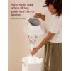 imageMomcozy Diaper Pail with Patented TripleSeal Odor Control Wide Opening Ergonomic Height Large Capacity with Viewing Window Childproof Lock Fits Standard Trash BagsRegular