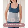 imageMomcozy Ergowrap Abdominal Binder Postpartum Post Surgery Belly Binder with 3D Lifting amp Back Support 9 Tummy Tuck Compression GarmentStandard  Gray