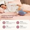 imageMomcozy Knee Pillow for Side Sleepers Soft Memory Foam amp PinchFree Design Relieve Knee Leg and Sciatica Pain Adjustable Elastic Strap Ideal for Pregnant Women and Seniors Crystal Velvet in GrayCrystal Velvet Gray