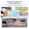 imageMomcozy Knee Pillow for Side Sleepers Soft Memory Foam amp PinchFree Design Relieve Knee Leg and Sciatica Pain Adjustable Elastic Strap Ideal for Pregnant Women and Seniors Crystal Velvet in GrayGray