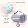 imageMomcozy Knee Pillow for Side Sleepers Soft Memory Foam amp PinchFree Design Relieve Knee Leg and Sciatica Pain Adjustable Elastic Strap Ideal for Pregnant Women and Seniors Crystal Velvet in GrayCrystal Velvet Gray