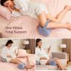 imageMomcozy Knee Pillow for Side Sleepers Soft Memory Foam amp PinchFree Design Relieve Knee Leg and Sciatica Pain Adjustable Elastic Strap Ideal for Pregnant Women and Seniors Crystal Velvet in GrayCrystal Velvet Gray