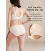 imageMomcozy Maternity Underwear VFront Seamless Maternity Panties Cotton Gusset Pregnancy Underwear Under BumpBlack almond oyster Pink brown4pk