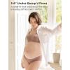 imageMomcozy Maternity Underwear VFront Seamless Maternity Panties Cotton Gusset Pregnancy Underwear Under BumpBlack almond oyster Pink brown4pk