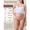 imageMomcozy Maternity Underwear VFront Seamless Maternity Panties Cotton Gusset Pregnancy Underwear Under BumpBlack almond oyster Pink brown4pk