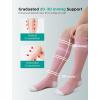 imageMomcozy Medical Grade Compression Socks 2030 mmHg FDA Registered Graduated Support Socks for Circulation amp Recovery 2 PairsPinkGray