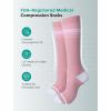 imageMomcozy Medical Grade Compression Socks 2030 mmHg FDA Registered Graduated Support Socks for Circulation amp Recovery 2 PairsPinkGray