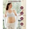 imageMomcozy Seamless US Cotton Wireless Bras for Women Comfortable Full Coverage Bra with Fixed Pads for Everyday Wear Light Gray