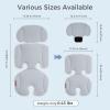 imageMomcozy Stroller Cooling Pad  Detachable 2Piece Cooling Cushion  Universal Soft Cooler Pad Breathable amp Adjustable Car Seat Liner  Fits Strollers Car Seat Swing High Chair BassinetBlue Gray