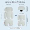 imageMomcozy Stroller Cooling Pad  Detachable 2Piece Cooling Cushion  Universal Soft Cooler Pad Breathable amp Adjustable Car Seat Liner  Fits Strollers Car Seat Swing High Chair BassinetLight Gray