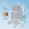 imageMomcozy Stroller Cooling Pad  Detachable 2Piece Cooling Cushion  Universal Soft Cooler Pad Breathable amp Adjustable Car Seat Liner  Fits Strollers Car Seat Swing High Chair BassinetBlue Gray