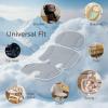 imageMomcozy Stroller Cooling Pad  Detachable 2Piece Cooling Cushion  Universal Soft Cooler Pad Breathable amp Adjustable Car Seat Liner  Fits Strollers Car Seat Swing High Chair BassinetBlue Gray