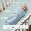 imageMomcozy Swaddles for Newborns Quiet Fastener Swaddle Suitable for Infant 03 Months NewParentFriendly Sleep Sack Reduce Startle Reflex Newborn Boys Girls Registry Essentials 2Pack SerenityDrift