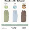 imageMomcozy Swaddles for Newborns Quiet Fastener Swaddle Suitable for Infant 03 Months NewParentFriendly Sleep Sack Reduce Startle Reflex Newborn Boys Girls Registry Essentials 2Pack SerenityMeadow