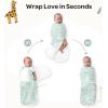 imageMomcozy Swaddles for Newborns Quiet Fastener Swaddle Suitable for Infant 03 Months NewParentFriendly Sleep Sack Reduce Startle Reflex Newborn Boys Girls Registry Essentials 2Pack SerenityBravery