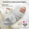 imageMomcozy Swaddles for Newborns Quiet Fastener Swaddle Suitable for Infant 03 Months NewParentFriendly Sleep Sack Reduce Startle Reflex Newborn Boys Girls Registry Essentials 2Pack SerenityDrift