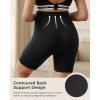 imageMomcozy Women Maternity Biker Shorts with Pocket 6 Over Belly High Waisted Pregnancy Yoga Shorts Seamless Casual ActivewearBlack
