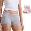 imageMomcozy 7 Pcs 100 Cotton Postpartum Underwear for Women Breathable MidHigh Waist Disposable Underwear with Wide GussetGray