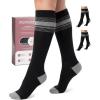 imageMomcozy Medical Grade Compression Socks 2030 mmHg FDA Registered Graduated Support Socks for Circulation amp Recovery 2 PairsBlackBlack