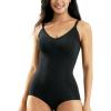imageMomcozy Shapewear Bodysuit for Womens Tummy Control Body Shaper Builtin Padded Seamless amp Slimming Bodysuit under DressBlack