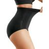 imageMomcozy Tummy Control Shapewear Panties HighWaist Body Shaper Seamless Shaping Underwear for Postpartum amp Daily DressBlack
