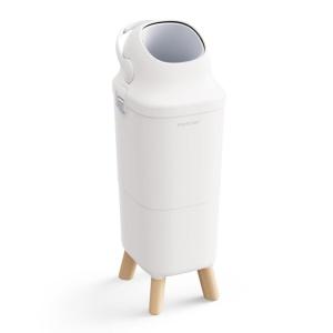 imageMomcozy Diaper Pail with Patented TripleSeal Odor Control Wide Opening Ergonomic Height Large Capacity with Viewing Window Childproof Lock Fits Standard Trash BagsRegular