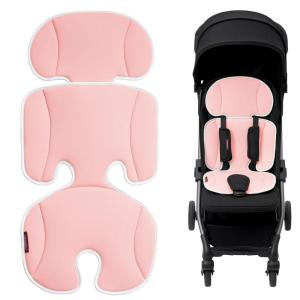 imageMomcozy Stroller Cooling Pad  Detachable 2Piece Cooling Cushion  Universal Soft Cooler Pad Breathable amp Adjustable Car Seat Liner  Fits Strollers Car Seat Swing High Chair BassinetPink
