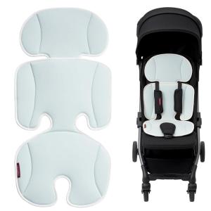 imageMomcozy Stroller Cooling Pad  Detachable 2Piece Cooling Cushion  Universal Soft Cooler Pad Breathable amp Adjustable Car Seat Liner  Fits Strollers Car Seat Swing High Chair BassinetBlue
