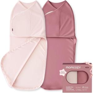 imageMomcozy Swaddles for Newborns Quiet Fastener Swaddle Suitable for Infant 03 Months NewParentFriendly Sleep Sack Reduce Startle Reflex Newborn Boys Girls Registry Essentials 2Pack SerenityBloom