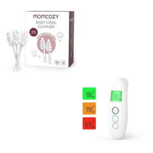 image:imageMomcozy Baby Tongue Cleaner Gauze amp NonContact Forehead and Ear Thermometer