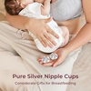 image:imageMomcozy 999 Silver Nursing Cups HoleFree Nipple Shields for Breastfeeding Metal Silver Covers for Newborns XXLXLHole