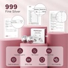 image:imageMomcozy 999 Silver Nursing Cups HoleFree Nipple Shields for Breastfeeding Metal Silver Covers for Newborns XXLXXLSizeHole free