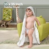image:imageMomcozy Baby Towel with Hooded  Ultra Soft amp Absorbent Large Bath Towel Set for Comfort amp Gentle on Babys Skin  Shower Gift amp Bath Essential amp Baby Registry Search for NewbornInfantToddlerKidsBravery Buddies