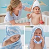 image:imageMomcozy Baby Towel with Hooded  Ultra Soft amp Absorbent Large Bath Towel Set for Comfort amp Gentle on Babys Skin  Shower Gift amp Bath Essential amp Baby Registry Search for NewbornInfantToddlerKidsMarine Whale Magic