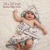 image:imageMomcozy Baby Towel with Hooded  Ultra Soft amp Absorbent Large Bath Towel Set for Comfort amp Gentle on Babys Skin  Shower Gift amp Bath Essential amp Baby Registry Search for NewbornInfantToddlerKidsPetite Blossom