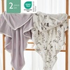 image:imageMomcozy Baby Towel with Hooded  Ultra Soft amp Absorbent Large Bath Towel Set for Comfort amp Gentle on Babys Skin  Shower Gift amp Bath Essential amp Baby Registry Search for NewbornInfantToddlerKidsInk Wash Leaves