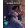 image:imageMomcozy Portable Pregnancy Pillow  W Shaped Maternity Support for Side Sleepers Adjustable Travel Wedge Pillow for Back Belly and Hip Relief Ideal for Pregnant Women Deep Grey